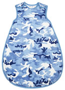 Very Warm 2.5 Tog Quilted Winter Model With a Blue Camouflage Pattern