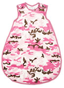 Very Warm 2.5 Tog Quilted Winter Model With a Pink Camouflage Pattern